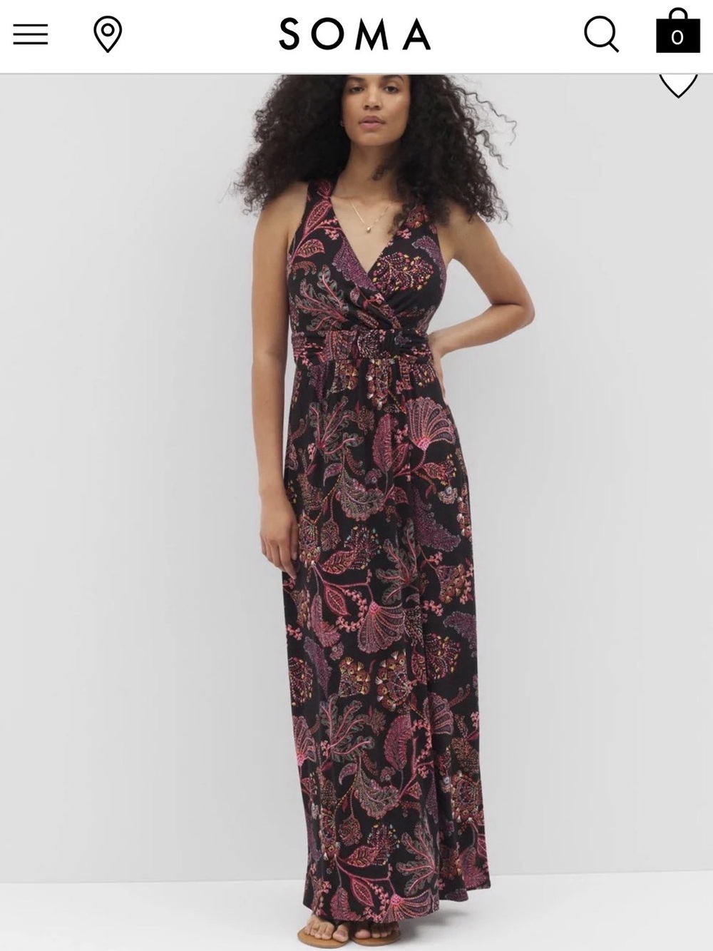 Some Isla Cross Back Bra Maxi Dress, Large